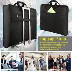 Garment Bags, Large Suit Travel Bag With Pockets & Shoulder Strap, MATEIN Professional Foldable Carry On Bag For Business Trip, Waterproof Luggage Bags For Travel For Men Women, Black -Samsonite Sales Store 51wiW67 fgL
