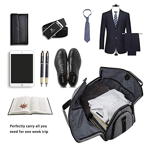 BUG Garment Bags, Convertible Garment Bag With Shoulder Strap, Shoes Compartment, Carry On Travel Suit Bags, 2 In 1 Garment Duffle Bag For Men Women Weekender Bag 2 BUG Garment Bags, Convertible Garment Bag With Shoulder Strap, Shoes Compartment, Carry On Travel Suit Bags, 2 In 1 Garment Duffle Bag For Men Women Weekender Bag - Image 2