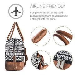 MyMealivos Canvas Weekender Bag, Overnight Travel Carry On Duffel Tote With Shoe Pouch (black) 13 MyMealivos Canvas Weekender Bag, Overnight Travel Carry On Duffel Tote With Shoe Pouch (black) -Samsonite Sales Store 51xQantsJ7L