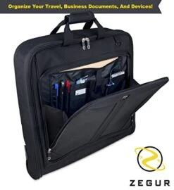 ZEGUR Suit Carry On Garment Bag For Travel & Business Trips With Shoulder Strap (Black) 12 ZEGUR Suit Carry On Garment Bag For Travel & Business Trips With Shoulder Strap (Black) -Samsonite Sales Store 51xWF2qvgDL bb3b84ab 1877 4726 8375 17d9933382e1