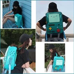 Adventure Time BackpackS Finn And Jake Skybird Beemo BMO BackpackS Water Resistant Cartoon Robot Backpacks For Women Men College School Student Laptop Green PU Backpacks -Samsonite Sales Store 51zAOvns14L