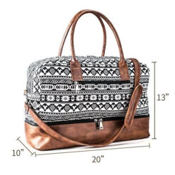 MyMealivos Canvas Weekender Bag, Overnight Travel Carry On Duffel Tote With Shoe Pouch (black) 9 MyMealivos Canvas Weekender Bag, Overnight Travel Carry On Duffel Tote With Shoe Pouch (black) -Samsonite Sales Store 61967YrHvvL