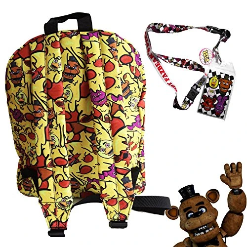 Bioworld Fnaf Five Nights At Freddy'S School Backpack Luggage Bag With Lanyard (Fnaf Cheese Melt) 3 Bioworld Fnaf Five Nights At Freddy'S School Backpack Luggage Bag With Lanyard (Fnaf Cheese Melt) - Image 3