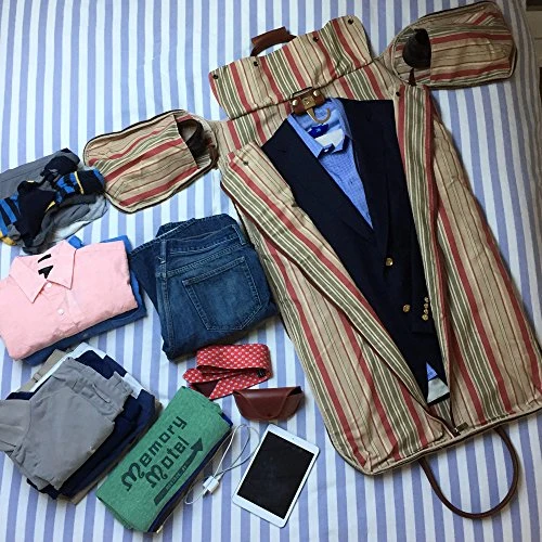 Convertible Full Grain Leather Garment Duffle Bag - Floto Parma Edition 6 Convertible Full Grain Leather Garment Duffle Bag - Floto Parma Edition - Image 6