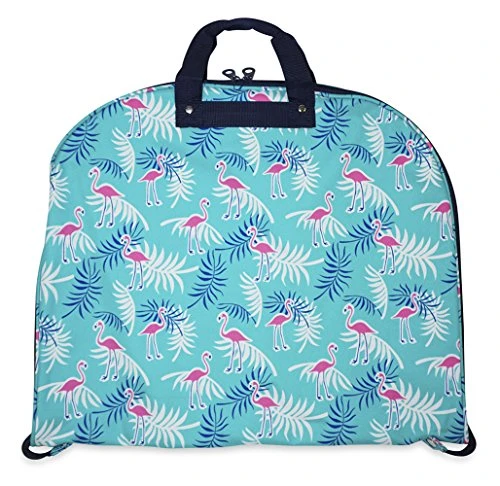 Ever Moda Tropical Flamingo Hanging Garment Bag 1 Ever Moda Tropical Flamingo Hanging Garment Bag