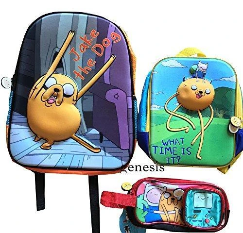 Adventure Time 3D Backpack Jake & Fin, "What Time Is It" Adventure Time Mini Backpack With Pencil 1 Adventure Time 3D Backpack Jake & Fin, "What Time Is It" Adventure Time Mini Backpack With Pencil
