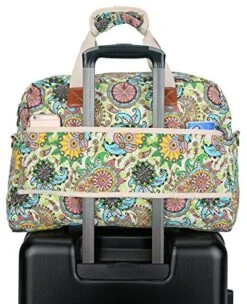 Malirona Canvas Overnight Bag Women Weekender Bag Carry On Travel Duffel Bag Floral Design (Flower) -Samsonite Sales Store 61pJSqgg 2BML