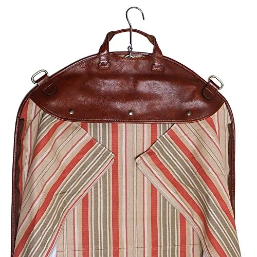 Floto Collection Brown Leather Garment Suit Bag 3 Floto Collection Brown Leather Garment Suit Bag - Image 3