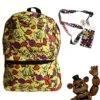 Bioworld Fnaf Five Nights At Freddy'S School Backpack Luggage Bag With Lanyard (Fnaf Cheese Melt)