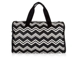 Betsey Johnson Chevron Carry On Weekender Travel Duffel Bag - Black White -Samsonite Sales Store 715nis6aaCL