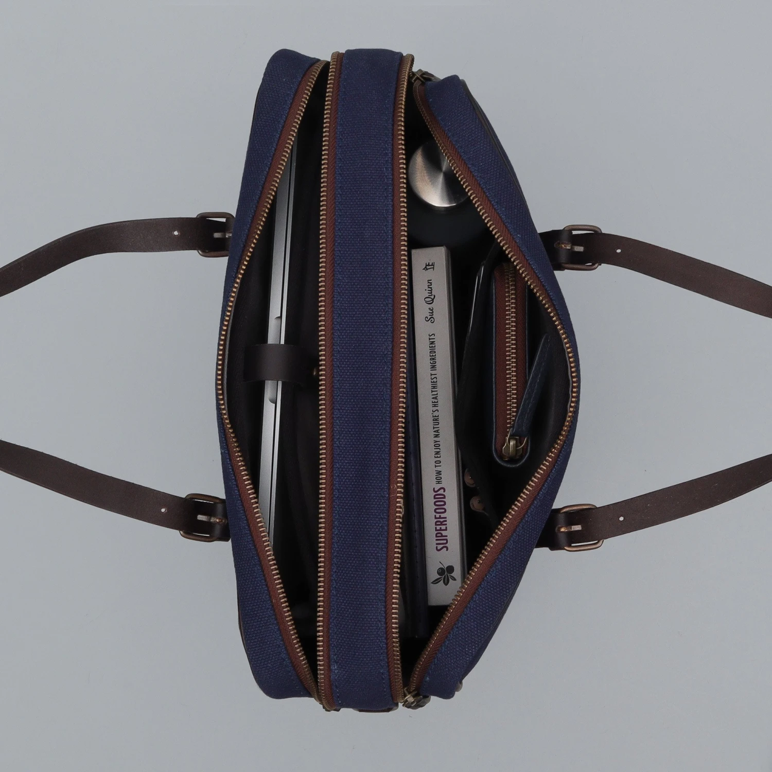 Miami Canvas Briefcase 6 Miami Canvas Briefcase - Image 6