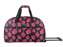 Betsey Johnson Luggage Designer Pattern Suitcase Wheeled Duffel Carry On Bag (Paris Love) (One Size, Covered Roses) -Samsonite Sales Store 811VqXdgalL 4066de11 776f 48f2 be76 c0b725f3152b