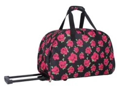 Betsey Johnson Luggage Designer Pattern Suitcase Wheeled Duffel Carry On Bag (Paris Love) (One Size, Covered Roses) -Samsonite Sales Store 81I4dp 2BQs4L fefc0919 05a8 4b8d ae00 594907a5236c