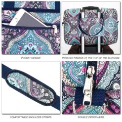 Travel Foldable Waterproof Duffel Bag - Lightweight Carry Storage Luggage Tote Duffel Bag. (Green Floral) 10 Travel Foldable Waterproof Duffel Bag - Lightweight Carry Storage Luggage Tote Duffel Bag. (Green Floral) -Samsonite Sales Store 9170kZBZ 9L