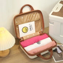 Cartoon Bear Mini Portable Carrying Suitcase Waterproof 14 Inch Gift -Samsonite Sales Store Cartoon Bear Mini Portable Carrying Suitcase Waterproof 14 Inch Gift Cosmetic Box Small Boarding Case Travel 48d591f4 895f 49a3 94a2 e7de96746a3c