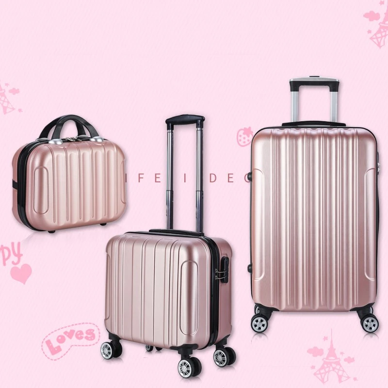 XZAN 17 Inch Small Suitcase On Wheels Ladies 14 Inch Mini Cabin 2 XZAN 17 Inch Small Suitcase On Wheels Ladies 14 Inch Mini Cabin - Image 2