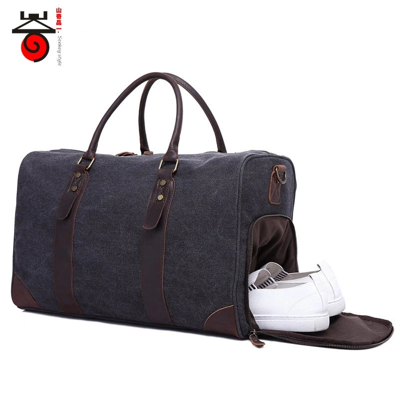 2018 Fashion Canvas Men'S Travel Bag Carry On Luggage Bags Vintage Handbag Crossbody Men Duffel 1 2018 Fashion Canvas Men'S Travel Bag Carry On Luggage Bags Vintage Handbag Crossbody Men Duffel
