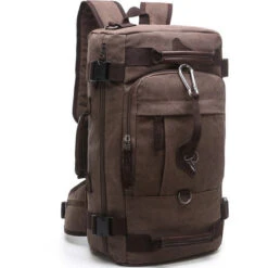 Luodun 2018 New Arrival Anvas Leather Men Travel Bags Carry On Luggage Bags Men Duffel Bags -Samsonite Sales Store product image 756863928