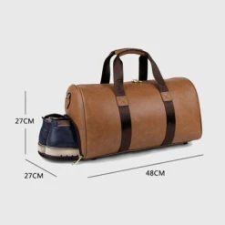 Genuine Leather Men Travel Bag Carry On Luggage Bags Men Leather Travel Duffel Weekend Bag Big Tote 6 Genuine Leather Men Travel Bag Carry On Luggage Bags Men Leather Travel Duffel Weekend Bag Big Tote -Samsonite Sales Store product image 864182961