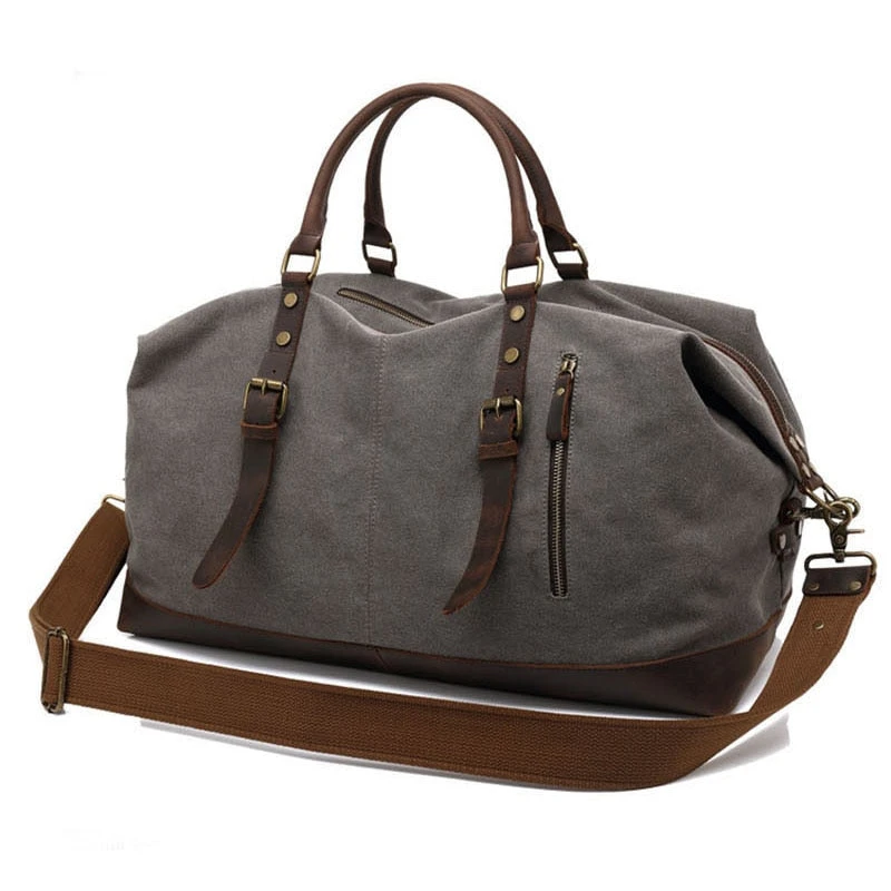 2018 New Canvas Leather Men Travel Bags Carry On Luggage Bags Men Duffel Bags High Capacity 1 2018 New Canvas Leather Men Travel Bags Carry On Luggage Bags Men Duffel Bags High Capacity