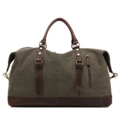 2018 New Canvas Leather Men Travel Bags Carry On Luggage Bags Men Duffel Bags High Capacity 8 2018 New Canvas Leather Men Travel Bags Carry On Luggage Bags Men Duffel Bags High Capacity -Samsonite Sales Store product image 906440950