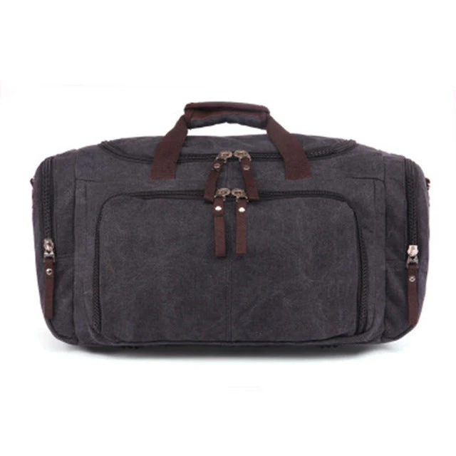 Canvas Men Travel Bags Carry On Luggage Bag Men Duffel Bag Multifunctional Travel Tote Large 2 Canvas Men Travel Bags Carry On Luggage Bag Men Duffel Bag Multifunctional Travel Tote Large - Image 2
